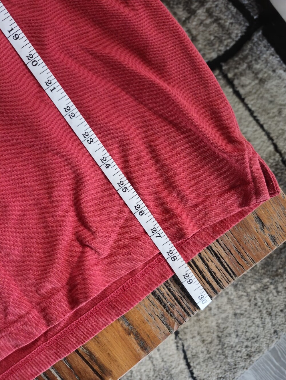 Kid's Red Polo Shirt with Contrast Collar - Indian Sizing - Picture 9 of 9